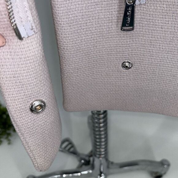 Calvin Klein Wool Blend Mock Neck Full Zip Jacket Lavender Size 16 - Picture 12 of 15